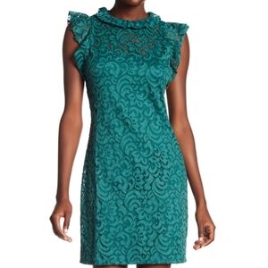 Alexia Admor Lace Cap Sleeve Sheath Mini Dress